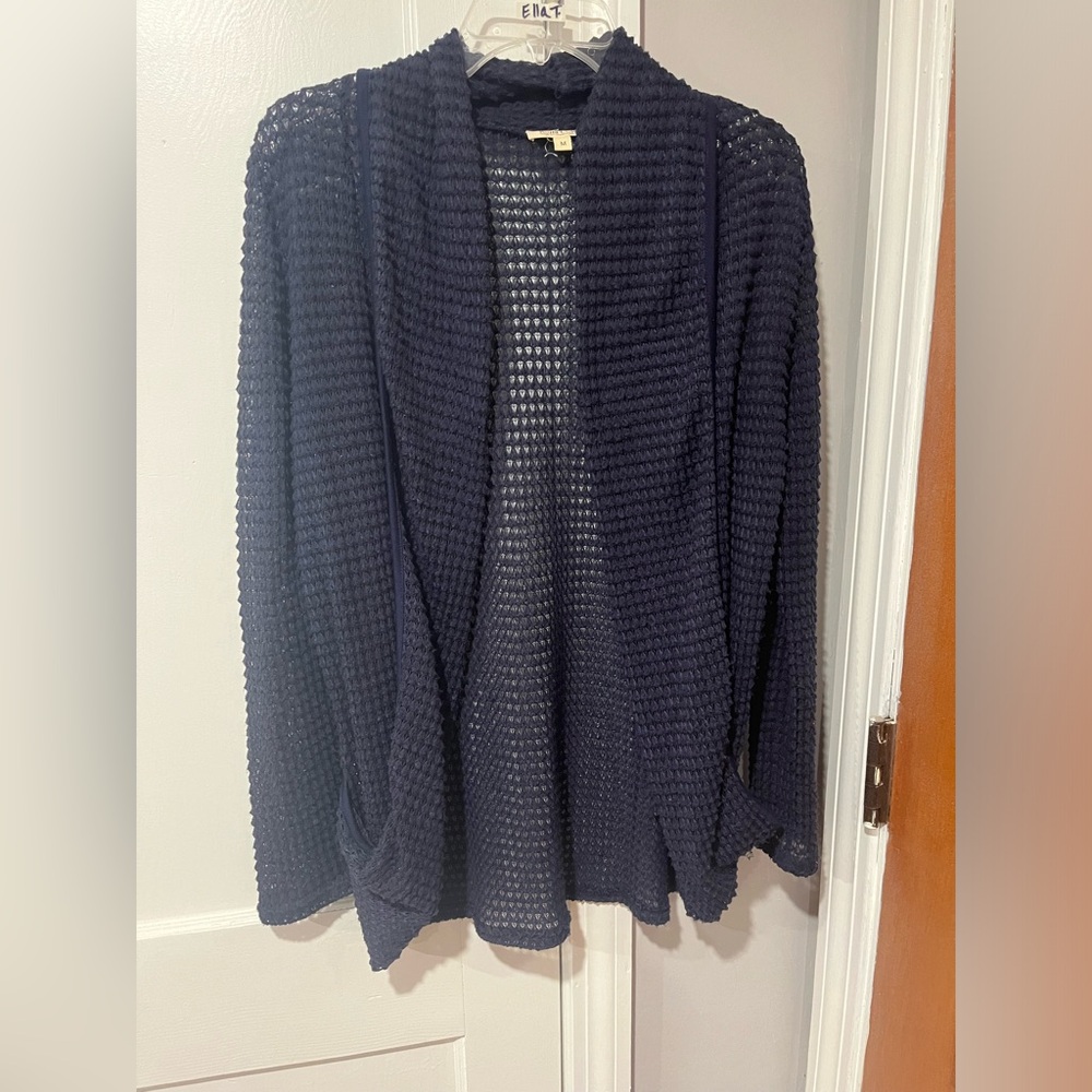 Dark blue light weight Meshy type sweater